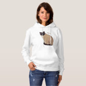 Afbeelding van de Siamese cartoon Hoodie (Voorkant volledig)