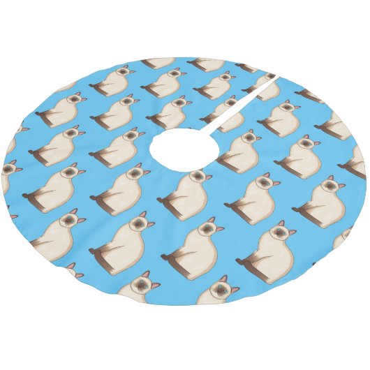 Afbeelding van de Siamese cartoon Kerstboom Rok (Gekanteld)