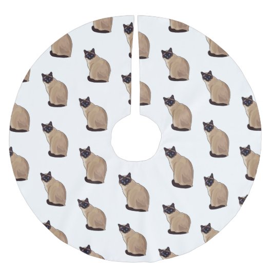 Afbeelding van de Siamese cartoon Kerstboom Rok (Voorkant)