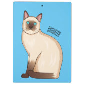 Afbeelding van de Siamese cartoon Klembord (Achterkant)