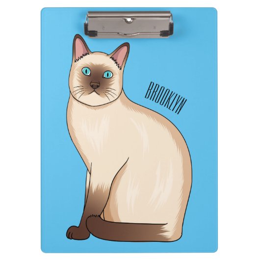 Afbeelding van de Siamese cartoon Klembord (Voorkant)