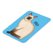 Afbeelding van de Siamese cartoon Magneet (Linkerzijde)