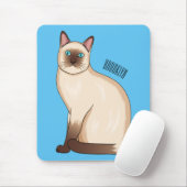 Afbeelding van de Siamese cartoon Muismat (Met muis)