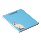 Afbeelding van de Siamese cartoon Notitieblok (Schuin)