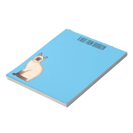 Afbeelding van de Siamese cartoon Notitieblok (Linkerzijde)