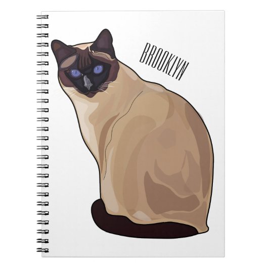 Afbeelding van de Siamese cartoon Notitieboek (Voorkant)