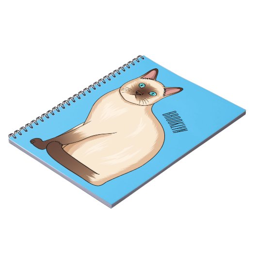 Afbeelding van de Siamese cartoon Notitieboek (Linkerzijde)