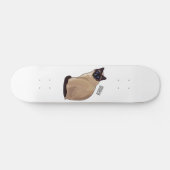 Afbeelding van de Siamese cartoon Persoonlijk Skateboard (Horizontaal)