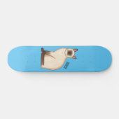 Afbeelding van de Siamese cartoon Persoonlijk Skateboard (Horizontaal)