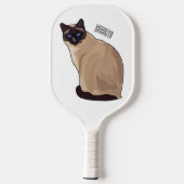 Afbeelding van de Siamese cartoon Pickleball Paddle (Achterkant)