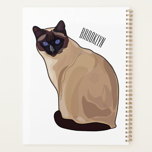 Afbeelding van de Siamese cartoon Planner (Achterkant)
