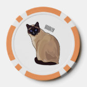 Afbeelding van de Siamese cartoon Poker Chips (Achterkant)