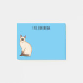Afbeelding van de Siamese cartoon Post-it® Notes (Voorkant)