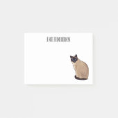 Afbeelding van de Siamese cartoon Post-it® Notes (Voorkant)