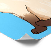 Afbeelding van de Siamese cartoon Poster (Hoek)