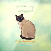 Afbeelding van de Siamese cartoon Raamsticker (Vel 3)