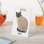 Afbeelding van de Siamese cartoon Reclamebord Met Voetstuk (Insitu)