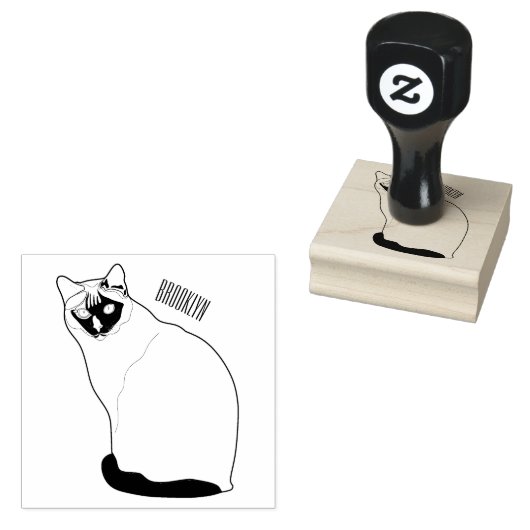 Afbeelding van de Siamese cartoon Rubberstempel (Gestempeld)