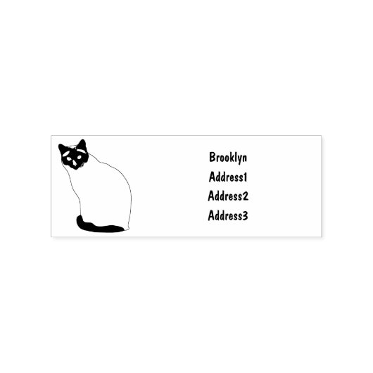 Afbeelding van de Siamese cartoon Rubberstempel (Afrduk)