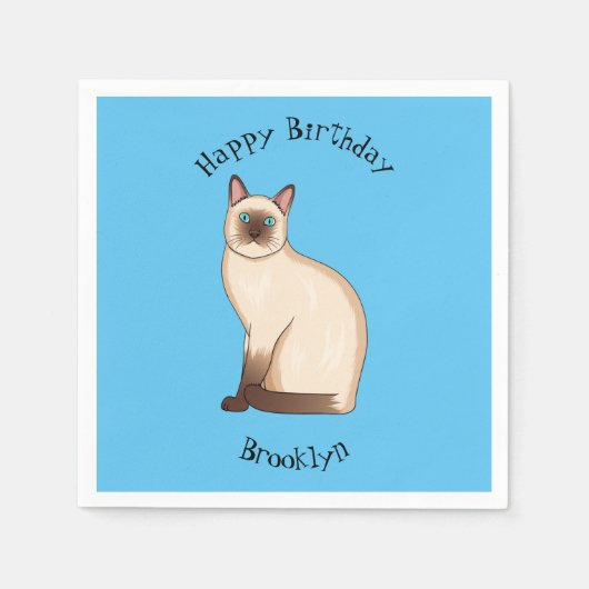 Afbeelding van de Siamese cartoon Servet (Voorkant)