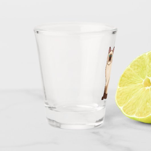 Afbeelding van de Siamese cartoon Shot Glas (Links)