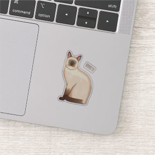 Afbeelding van de Siamese cartoon Sticker