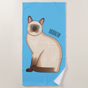 Afbeelding van de Siamese cartoon Strandlaken