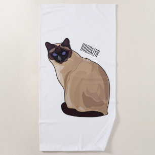 Afbeelding van de Siamese cartoon Strandlaken