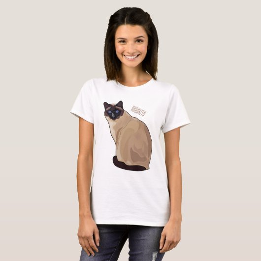 Afbeelding van de Siamese cartoon T-shirt (Voorkant volledig)