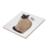 Afbeelding van de Siamese cartoon Tegeltje (Zijkant)