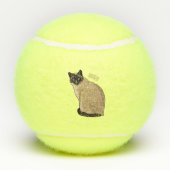 Afbeelding van de Siamese cartoon Tennisballen (Achterkant)