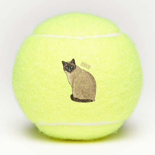 Afbeelding van de Siamese cartoon Tennisballen (Voorkant)