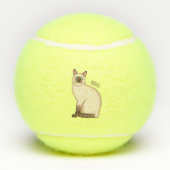 Afbeelding van de Siamese cartoon Tennisballen (Achterkant)