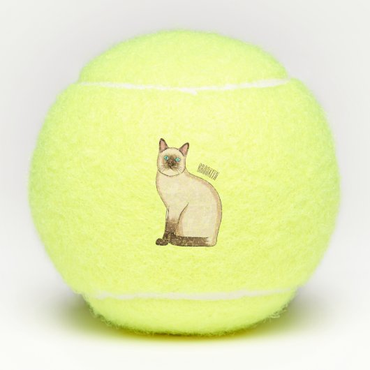 Afbeelding van de Siamese cartoon Tennisballen (Voorkant)