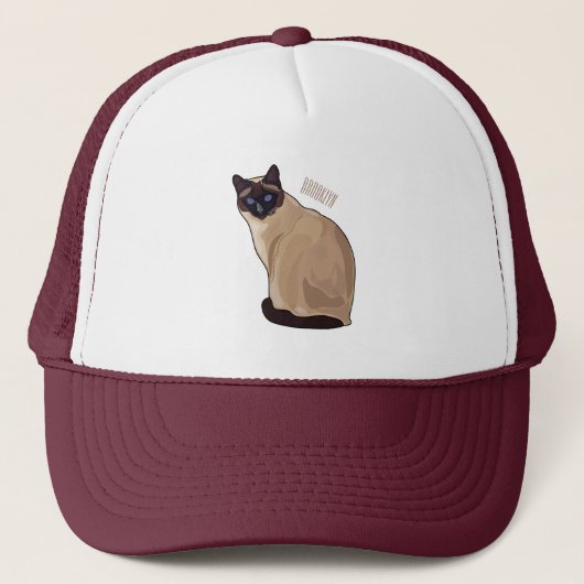 Afbeelding van de Siamese cartoon Trucker Pet (Voorkant)