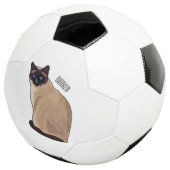 Afbeelding van de Siamese cartoon Voetbal (Drie kwart)