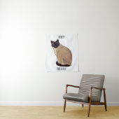 Afbeelding van de Siamese cartoon Wandkleed (In situ)