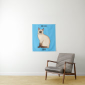 Afbeelding van de Siamese cartoon Wandkleed (In situ)