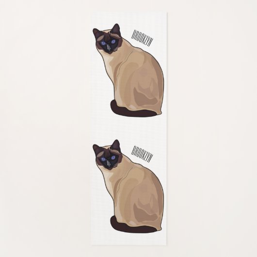 Afbeelding van de Siamese cartoon Yogamat (Voorkant)