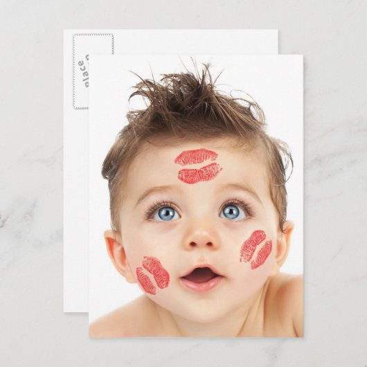 Afbeelding van de Small Cute Cupid Briefkaart (Voorkant / Achterkant)