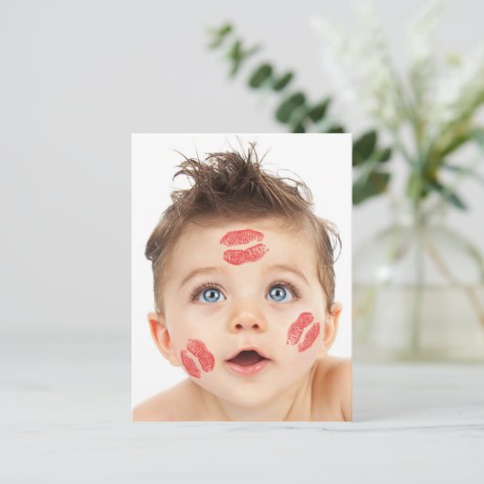 Afbeelding van de Small Cute Cupid Briefkaart (Staand voorkant)