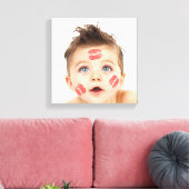 Afbeelding van de Small Cute Cupid Canvas Afdruk (Insitu (Woonkamer))
