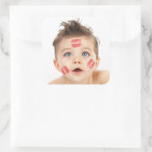 Afbeelding van de Small Cute Cupid Vierkante Sticker (Tas)