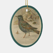  afbeelding van de spreeuw keramisch ornament (Rechts)