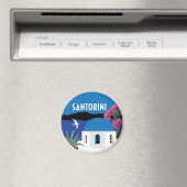 Afbeelding van de  stijl Santorini Griekenland Magneet (Insitu (Vaatwasser))