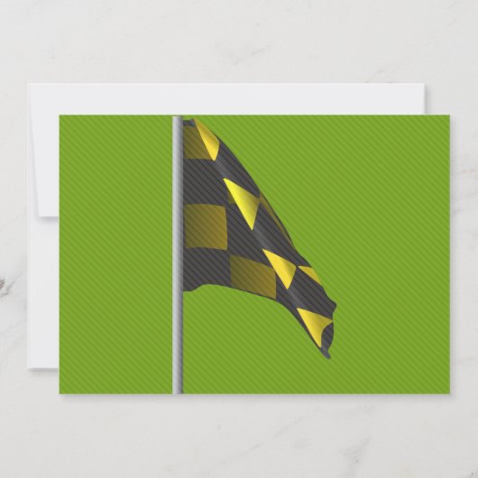 Afbeelding van de uitnodiging van de Golfer Retire (Achterkant)