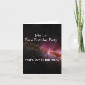 Afbeelding van de universum-uitnodiging (Voorkant)