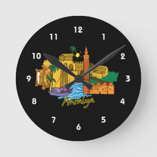 afbeelding van de vakantie van antalya.png ronde klok