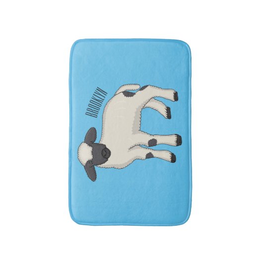 Afbeelding van de Valais Blwlese-cartoon Badmat (Voorkant Verticaal)