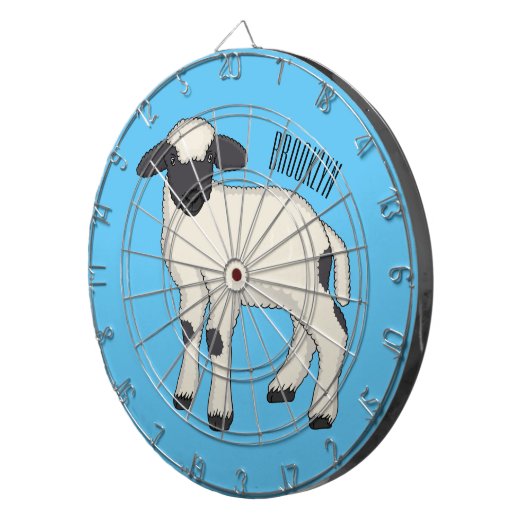 Afbeelding van de Valais Blwlese-cartoon Dartbord (Voorkant Rechts)